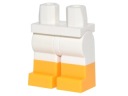 Lego New Legs Feet White Topánky Orange 970c00pb0516