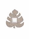 Šedý korok s nálepkou pre spínač/kontakt LEAF