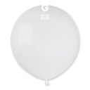 Latexový balón, pastelovo biela guľa, veľký, 48 cm
