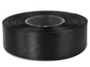 STUHA saténová stuha 25mm 32m ČIERNA