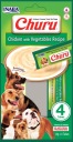 Inaba Dog Churu 4P, kuracie mäso so zeleninou, 4 x 14 g