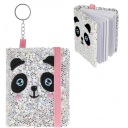 NOTEBOOK SEQUIN NOTEBOOK KEYRING MINI PANDA DIÁR