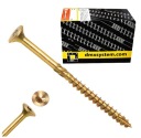 TESÁRSKE SKRUTY DO DREVA 4x80 KUŽELOVÝ TORX 100 ks CS 04080 DOMAX
