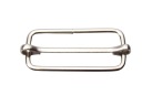 Kožený nastavovač 40 / 16 / 2,8 mm strieborný 10 ks