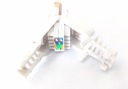 UTP modulárna zástrčka RJ45 8p8c cat.6, bez náradia