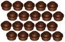 LEGO tanier 1x1 hnedý (4073/4216581) x20