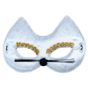 Mačka MASKA KITTEN flitrový VENICE elastický pás WHITE