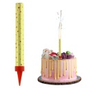 TORTA FONTÁNA RACA SVIEČKA ZLATÁ SVIEČKA NA TORTU NARODENINOVÁ SVADBA 12cm 1ks