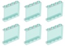 LEGO 60581 PANEL 1x4x3 transparentné modré svetlo trans (8g) 6 ks.