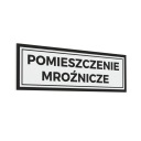Nálepka na dvere - Mraznička 10x30