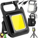 VÝKONNÁ MINI LED VRECKOVÁ LAMPA + DRŽIAK NA NOŽNIČKU S MAGNETOVÝM OTVÁRAČOM KĽÚČOV