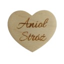 Srdce SRDCE srdiečka s gravírovaním, preglejka 3cm Anjel strážny 5 kusov