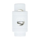 Koniec šnúrky STOPPER regulátor BIELY