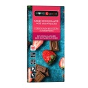 MLIEČNA ČOKOLÁDA BEZ CUKRU + JAHODY 75G
