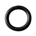 Kovový krúžok, drôt 6mm fi25, Matt Black, 5 ks
