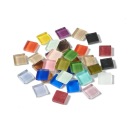 kabk81 Sklenený kabošon štvorcový 15x15mm mix 10 ks