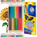 Astra školské ceruzky, obojstranné, 12/24 farieb