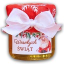 Vďaka Santa Claus vianočný darček med med dóza LOGO