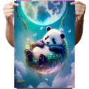 DIAMANTOVÁ VÝŠIVKA Diamantová maľba Diamantová mozaika pre deti Súprava Panda