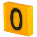 Jednostranné číslo na označenie dobytka na obojky 0
