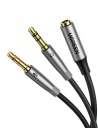 UGREEN KÁBLOVÝ ADAPTÉR AUDIO AUX SPLITTER SLÚCHADLÁ MINIJACK MIKROFÓN 20CM