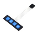 596 membránová klávesnica, 1x4 klávesy Arduino