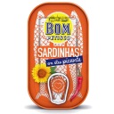 Pikantné sardinky v oleji 120g Bom Petisco