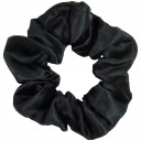 RUB NA VLASY SCRUNCHIE, SATÉN, ČIERNA