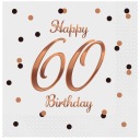 Happy 60 Birthday obrúsky 20 kusov Birthday