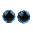 GLITTER BLUE MASKOT EYES 12 mm