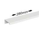 Okrajová nábytková úchytka MATNÁ BIELA ​​280mm