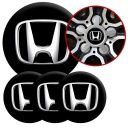 4 Emblémy Krytky ráfikov Kryty kolies Kolesá HONDA SET TOP 53 mm