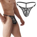 SEXY ČIPKOVANÉ PÁNSKE TRANSPARENTNÉ tangá