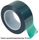Vysokoteplotná polyesterová páska 10 mm/66 m