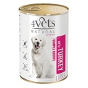 4Vets Natural pre psov s morkou, 400 g plechovka