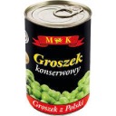 Konzervovaný hrášok M&K 400 g