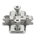 CLIP vedenie, 0 mm, oceľové, namontované. EURO skrutky