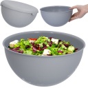 PLASTOVÁ KUCHYŇSKÁ MISKA 3L S KRÍKOM ŠEDÁ VEĽKÁ 24,5CM UNIVERZ.