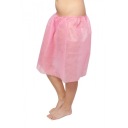 Jednorazová sukňa s gumičkou, 10 kusov, Jednorazové pareo s gumičkou, 55 cm, ružová