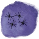 SPIDER WEB fialová dekorácia pavúk HALLOWEEN 60 g