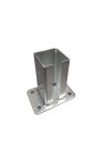 Pätka pre pozinkovaný panelový plotový stĺpik 50x50 mm
