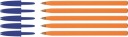 BIC ORANŽOVÝ GUĽOVÝ BOD - Farba: Modrá x 5