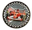 Papierové taniere FORMULA, pretekárske autá