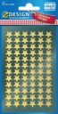 NÁLEPKY Z-DESIGN - GOLD STARS AVERY 144 ks.