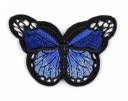 Nažehľovacia termo náplasť Butterfly Applique Patch SAPPHIRE-blue /2815