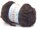 Priadza Baby Fox Tweed, čierna farba 29