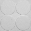 VOREL PODLOŽKY PLSTENÉ 40 MM BIELE 4 KS