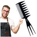 PÁNSKY obojstranný holičský hrebeň na úpravu vlasov pre styling