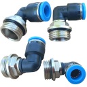 Uhlový pneumatický zásuvný konektor fi 10mm závit 1/2