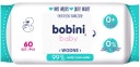 Bobini Baby vlhčené obrúsky - voda 60 kusov